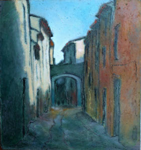 Street with arch (Bagnols) I