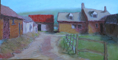 Farmhouse and barn (Wytham) III