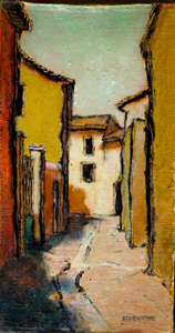 Narrow street with gate (Baillargues)