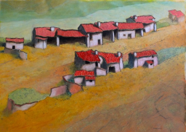 Houses on a hill (L'Ecot)