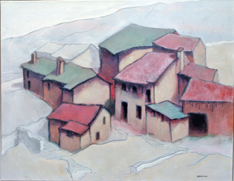 Houses on a hillside (L'Ecot)