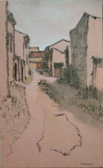 Lane and houses (Charavel)