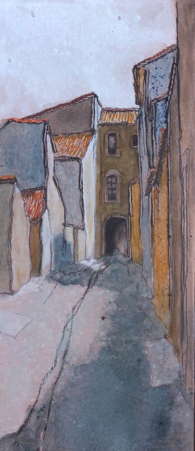 Street with arch (Uzès)
