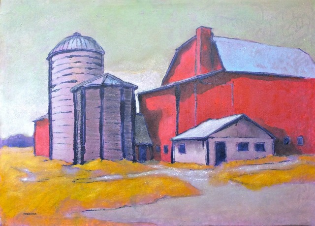 Barn and silos (Sawyerville)